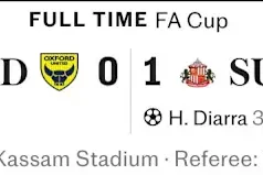 Sunderland ‘bermimpi’ usai menyelinap melewati Oxford dengan penalti kontroversial