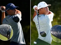 Di dalam pengaturan driver menggerakkan dua pesaing Phoenix Open