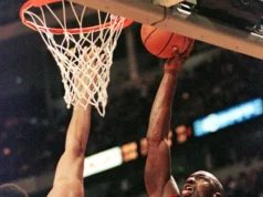 Sejarah jacket Brooklyn Nets No. 42 – David Vaughn (1998 – 99