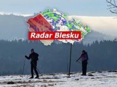 Pasir Sahara di Republik Ceko. Hujan dan suhu di atas nol di akhir pekan, pantau radar Blesku