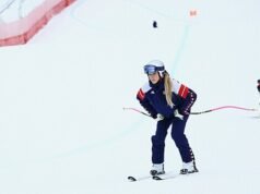 Saya tidak akan menyerah! Vonn yang cedera menunjukkan bagaimana dia berolahraga di fitness center