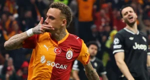 Galatasaray mencetak lima gol ke gawang Juventus di leg pertama yang hingar-bingar