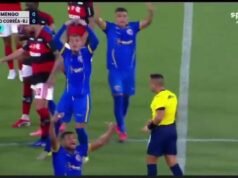 Seorang pesepakbola yang menghadapi Flamengo di Kejuaraan Negara Bagian Carioca pingsan dan menimbulkan kekhawatiran