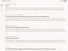 Saat ini adalah pembaca RSS baru yang lebih mirip sungai daripada kotak masuk