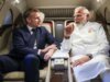 PM Modi berbagi perjalanan dengan Presiden Prancis Macron dalam perjalanan ke Online forum Inovasi India-Prancis setelah pertemuan|Berita India